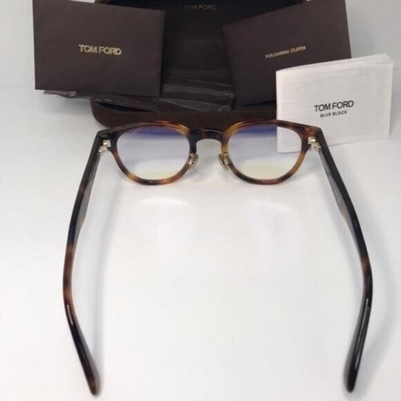 💯 Original Tom Ford FT5783-D-B 053 Men's Blonde Havana Frame Eyeglasses - Picture 3 of 12